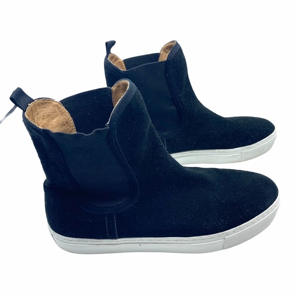 Bettye Muller Back Suede High Top Skaters 7.5 - Picture 1 of 6